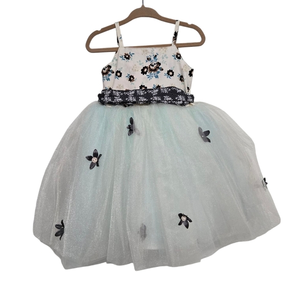 New Magpie & Mabel Ivory Light Blue Formal Dress 2 - Picture 1 of 7